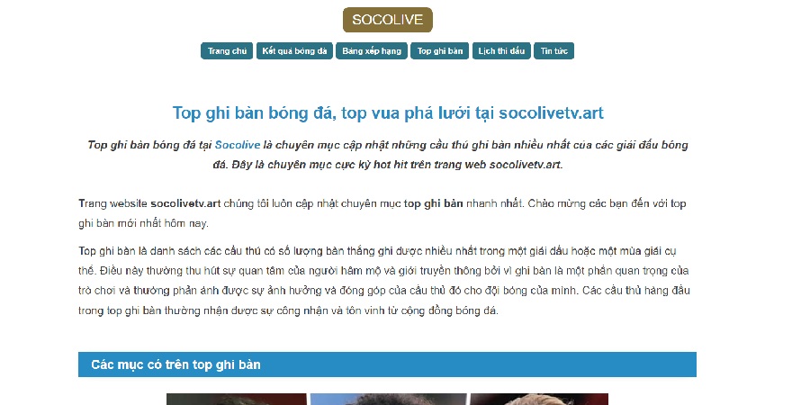 Socolive TV được bình chọn là trang xem trực tiếp bóng đá uy tín nhất thị trường